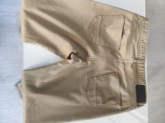 Pantalón Chino Zara Hombre Talla 44 Beige