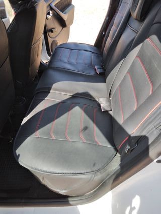 Fundas coche 5 plazas negro/rojo