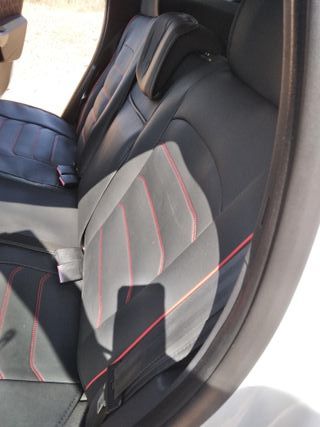 Fundas coche 5 plazas negro/rojo