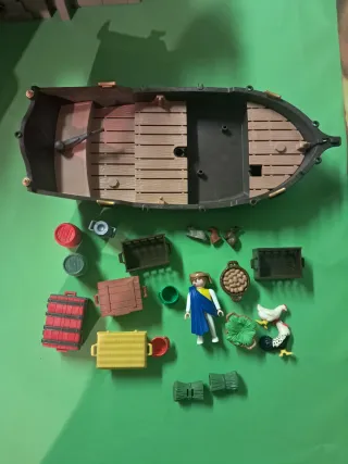 Barco  Playmobil con Accesorios