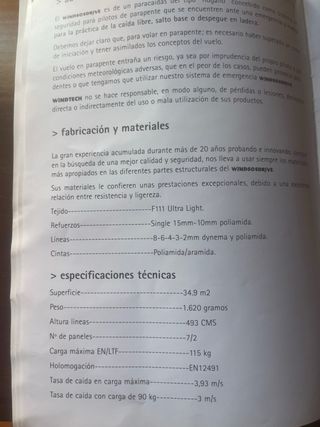 Paracaídas emergencia dirigible Windsos drive 2020