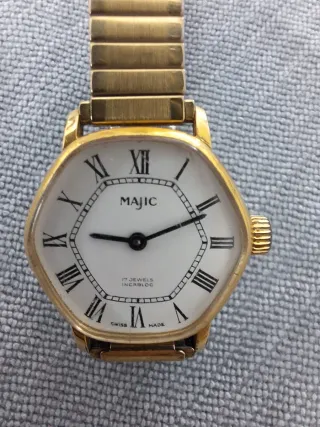 Orologio donna Majic oro e bianco vintage
