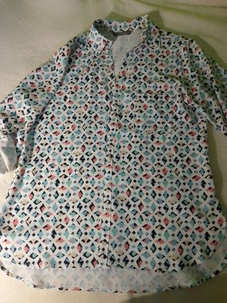 Blusa mujer estampado geométrico