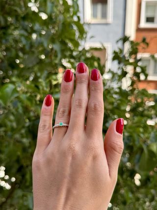 Anillo Plata 925 con Esmeralda