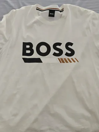 Camiseta Hugo Boss Hombre Blanca