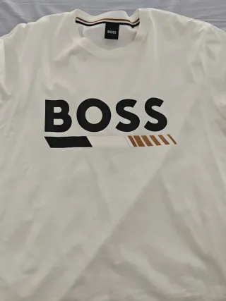 Camiseta Hugo Boss Hombre Blanca