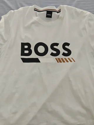 Camiseta Hugo Boss Hombre Blanca