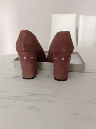 Scarpe LORENZO MARI rosa con tacco