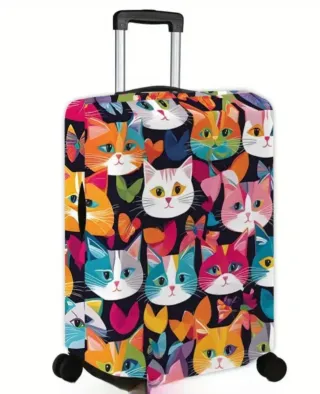 Funda para maleta con estampado de gatos