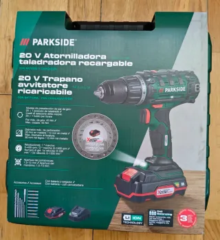 Taladro Atornillador Parkside 20V Inalámbrico