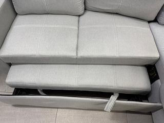 Sofá Chaise Longue Gris 215cm