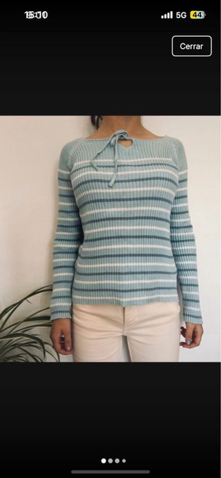 Jersey Zara rayas azul y blanco