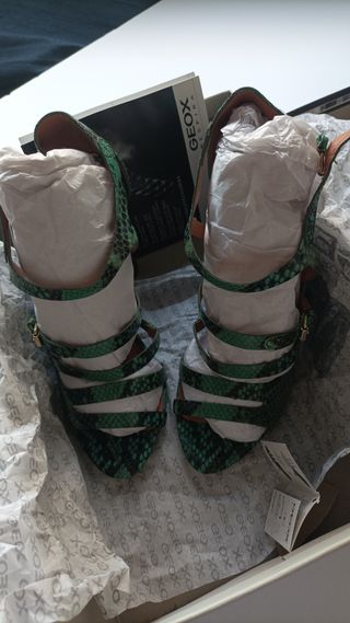 Sandalias Geox Talla 38 Verdes