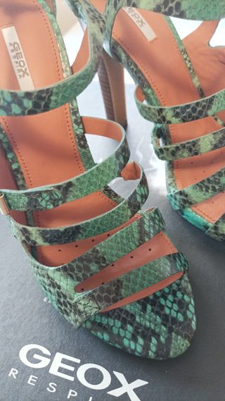 Sandalias Geox Talla 38 Verdes