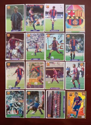 FC BARCELONA LOTE 16 CROMOS AÑOS 90