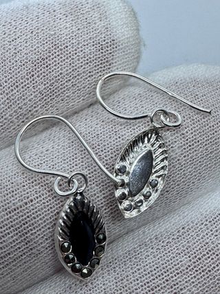 Pendientes Plata 925 Onix