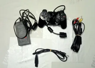 Mando, transformador y cable TV PS2