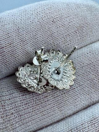 Pendientes Plata 925 con Coral Natural mini