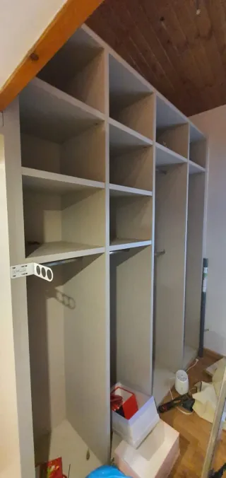 Armario vestidor modular madera