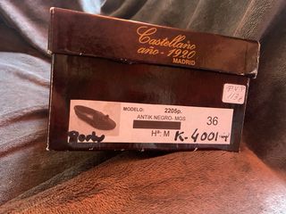 Mocasines Castellano Piel Antik Negro Talla 36