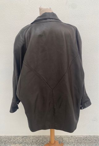 chaqueta Vintage cuero auténtico oversize unisex 