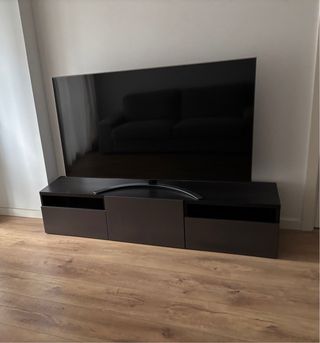 Mueble TV Ikea Besta Negro