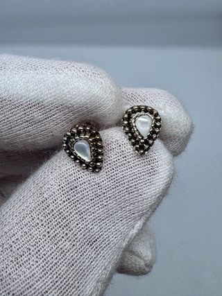 Pendientes Plata 925 Nácar Mini