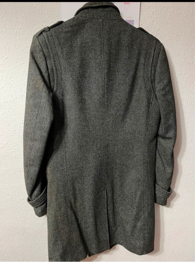 Chaquetón Zara Gris Hombre