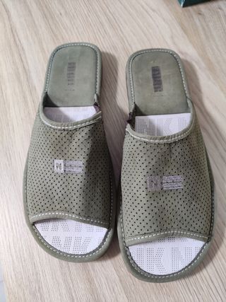 Zapatillas Nórdicas ante verde T.42