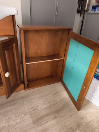 Set muebles de baño madera pino