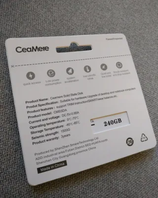 Disco Duro Estado Sólido CEAMERE 20x más rápido