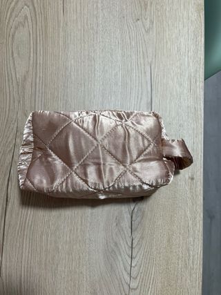 Neceser MAC Satinado Rosa y Dorado