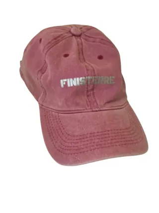 Gorra rosa con texto