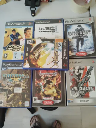 PlayStation 2 Negra + 7 Juegos