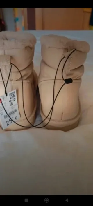 Botines pelo beige