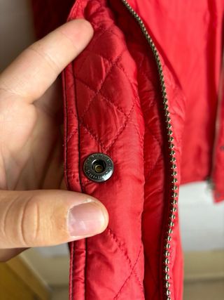 Barbour International Chaqueta Roja Mujer