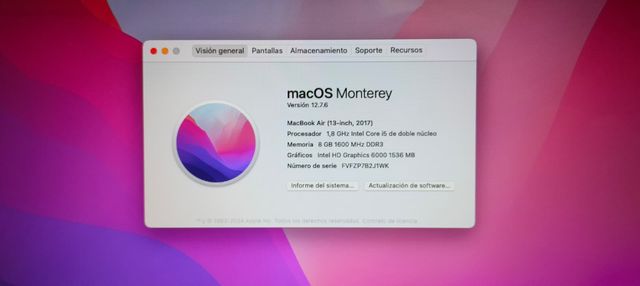 MacBook Air 2017 A1466 Plata + REGALOS