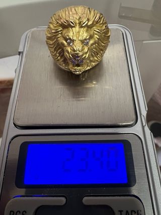 Anillo Oro 18k León