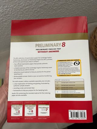 Libro English Cambridge Preliminary 8