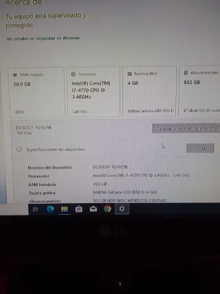 PC Gaming i7 SSD WiFi 