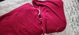 Set copridivano con chaise longue bordeaux 