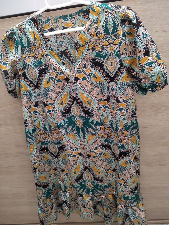 Vestido estampado paisley