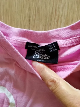 Camiseta Barbie Rosa Mujer