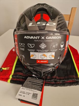Casco Moto LS2 Advant X Carbon Future II XL