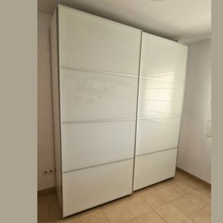 ARMARIO PAX PUERTAS CORREDERAS 2m VIDRIO BLANCO