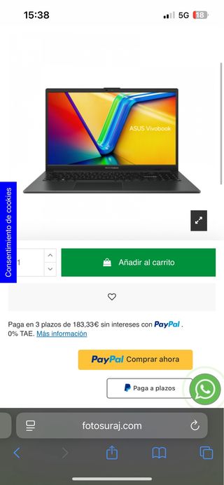 Portátil ASUS Vivobook