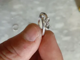 2 Anillos Plata y Pulsera Mujer