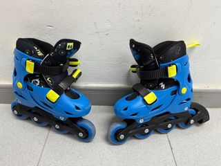 Patines en línea infantiles azules talla 30-32