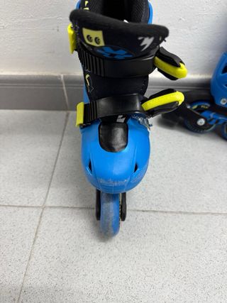 Patines en línea infantiles azules talla 30-32