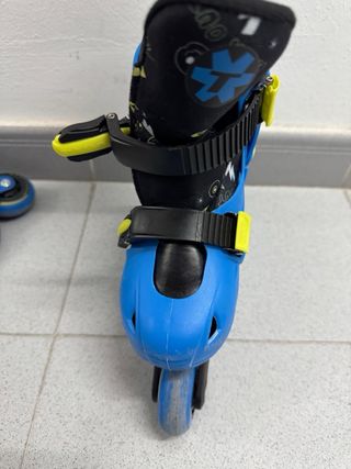 Patines en línea infantiles azules talla 30-32